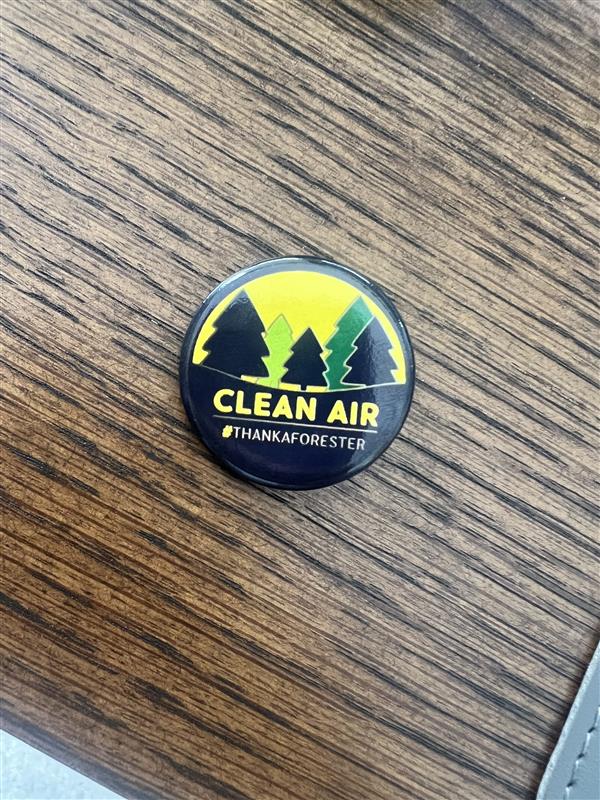Clean Air #ThankAForester button