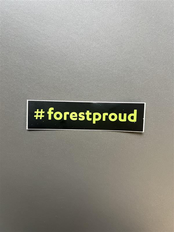 Medium #forestpround sticker