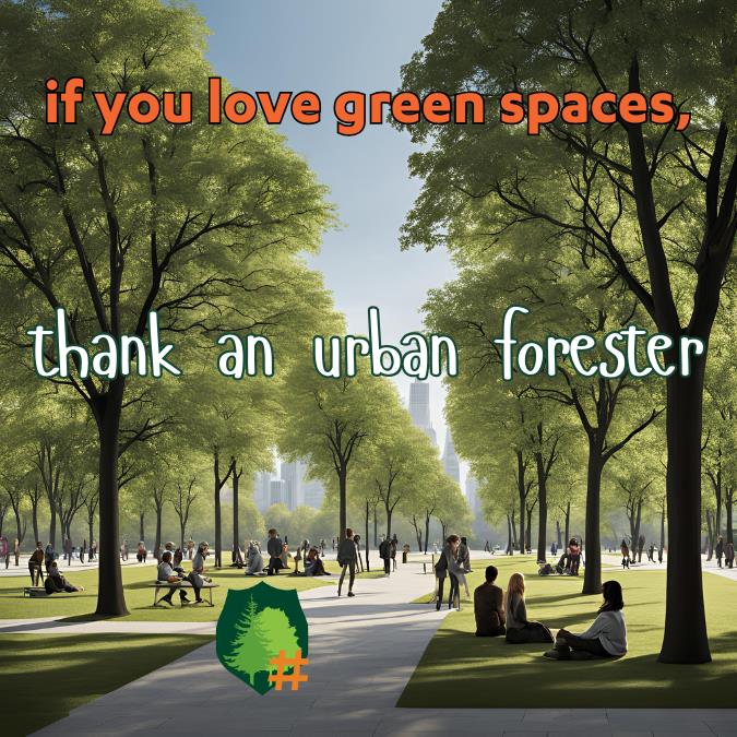 ThankAForester Collectible Sticker- Green Spaces