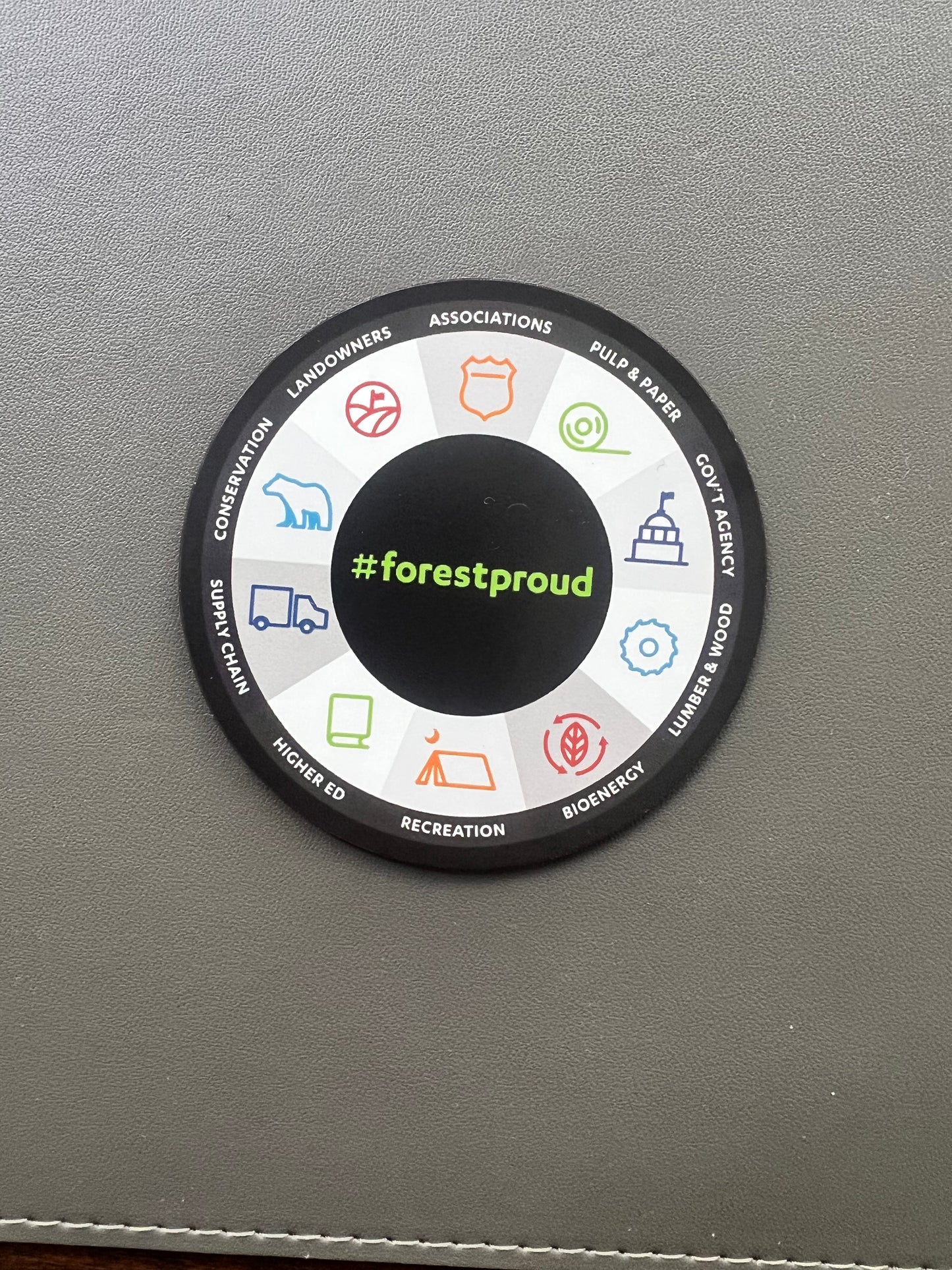 #forestproud Forest Products Button