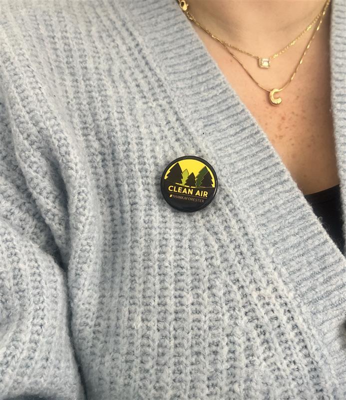Clean Air #ThankAForester button