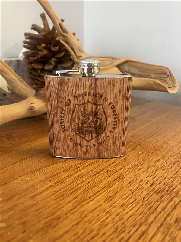 125th Anniversary Wooden Flask
