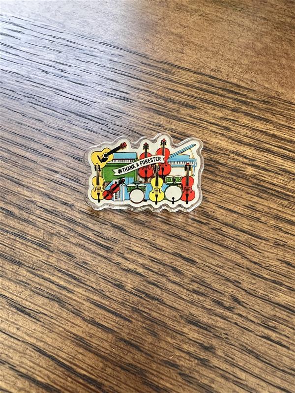 Forester Rings Instruments Musical Instruments #ThankAForester Pin – Shop Society of American ...