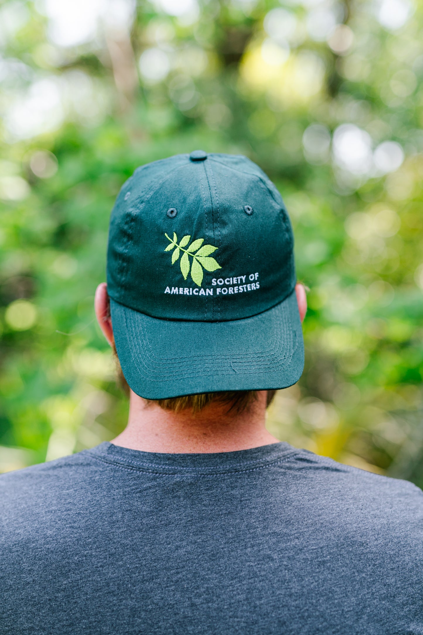 Embroidered Hickory Leaf Dad Hat