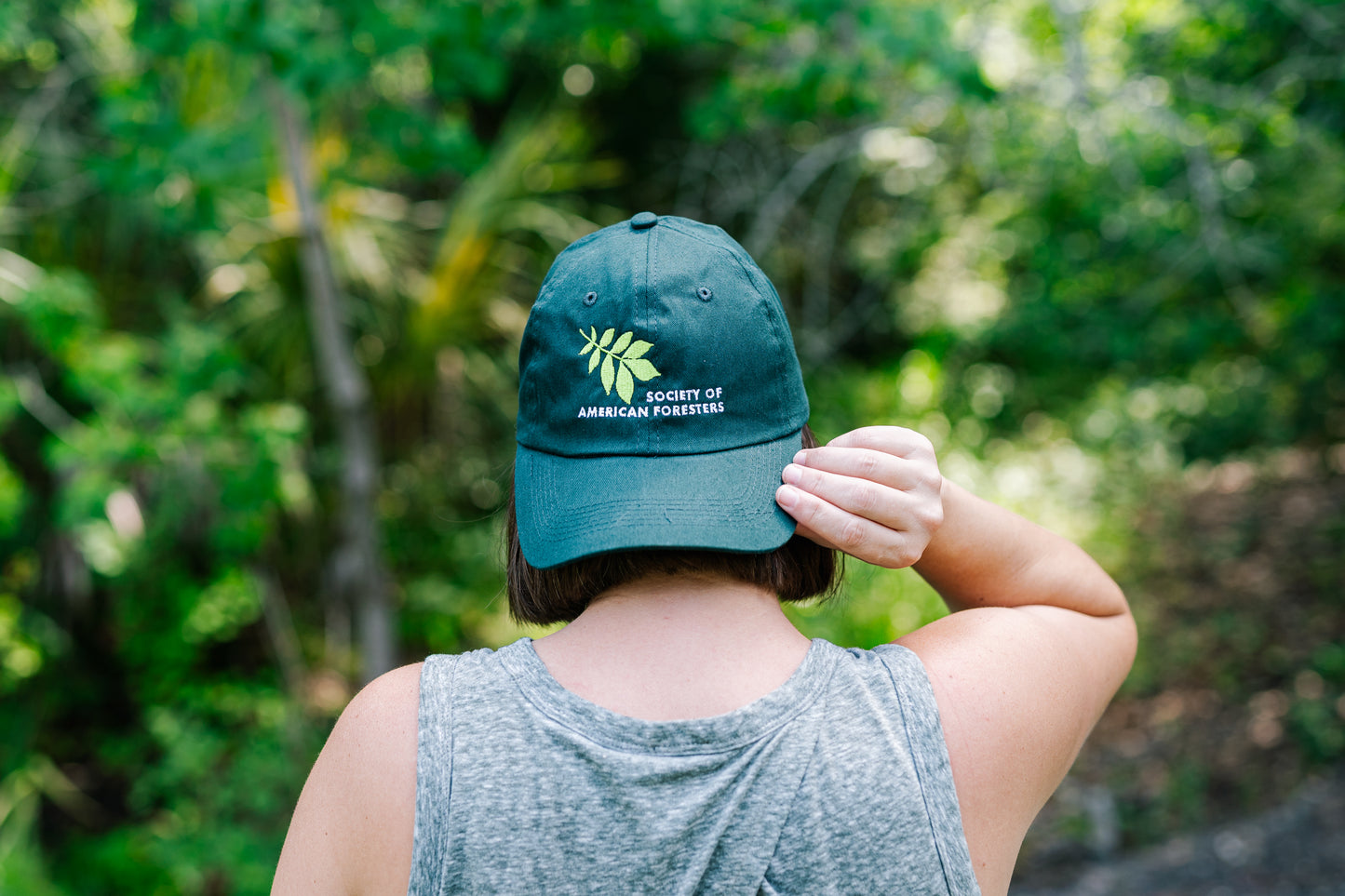 Embroidered Hickory Leaf Dad Hat